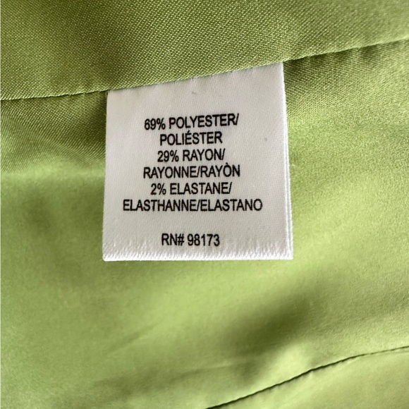 W by WORTH Green Textured Open Front 3/4 Sleeved Jacket~Size 4 - Picture 7 of 7